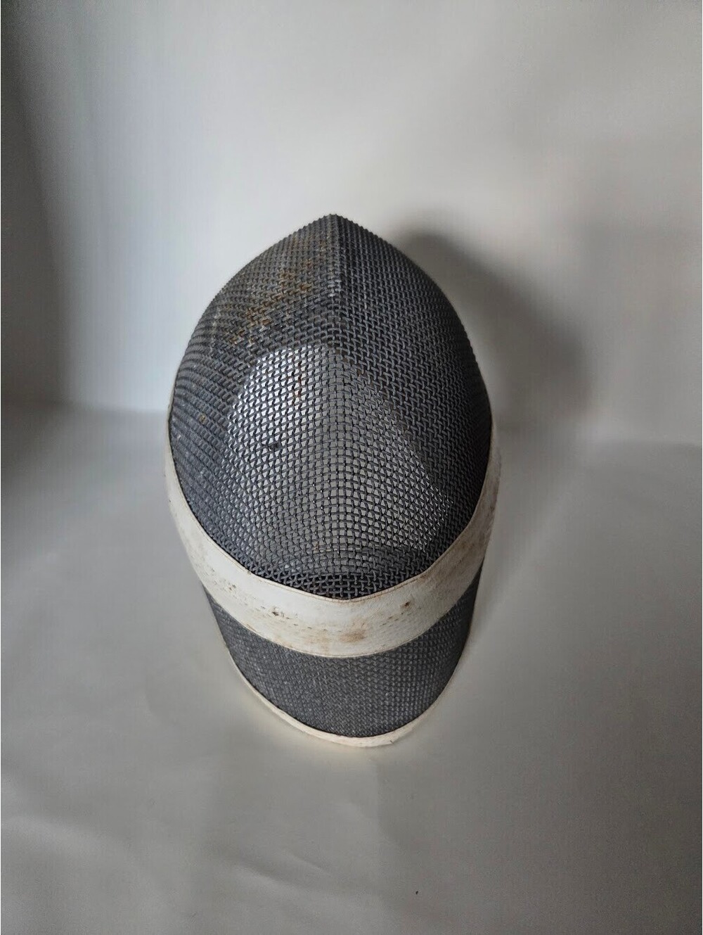 Antique Vintage Fencing Mask Helmet Wire Mesh & Leather Padding